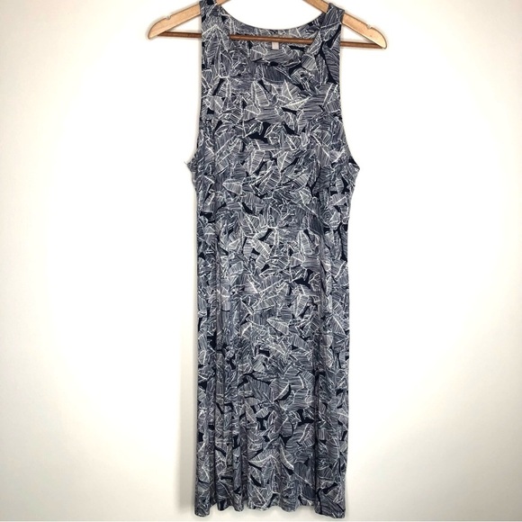 Athleta Sleeveless Palm Santorini High Neck Dress - Picture 2 of 6